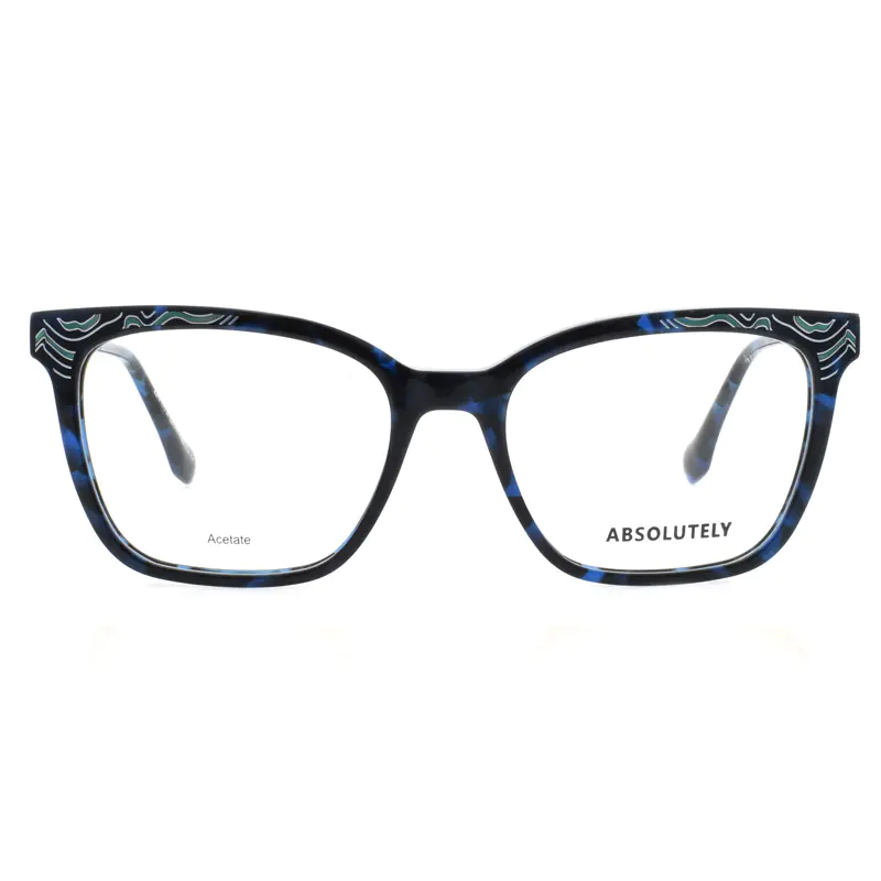 Monture en acétate avec autocollant UP multicolore
